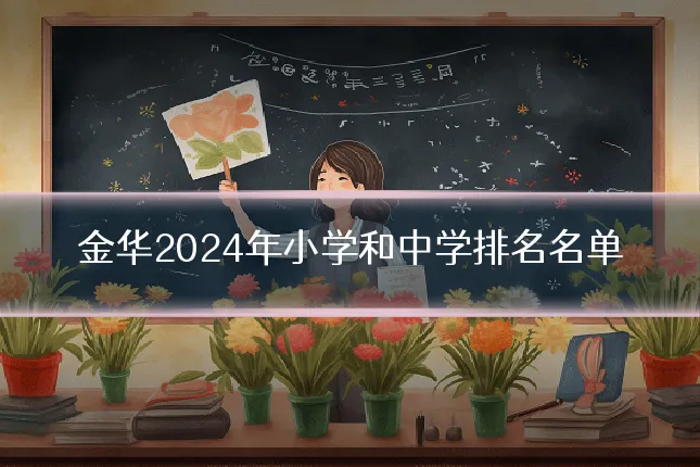 金华2024年小学和中学排名名单