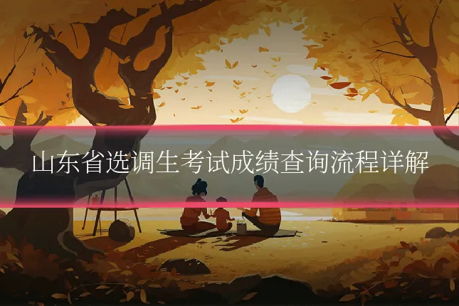 山东省选调生考试成绩查询流程详解