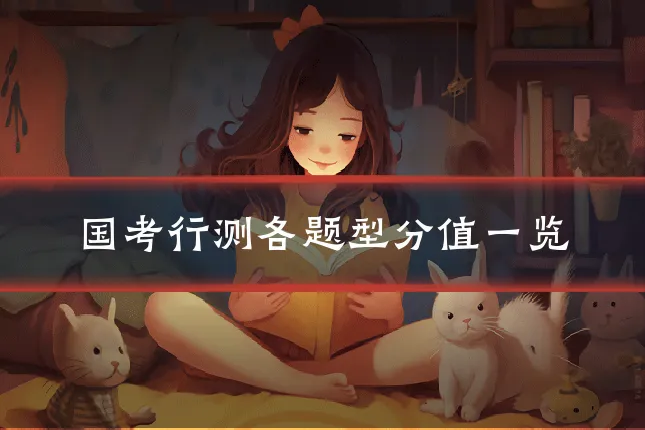 国考行测各题型分值一览