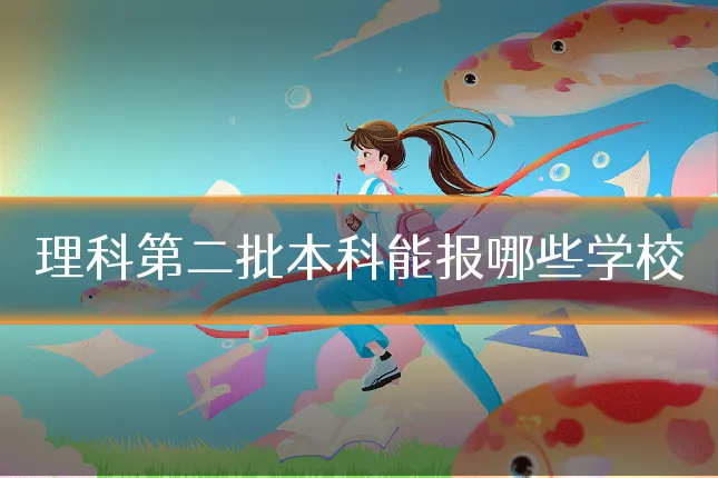 理科第二批本科能报哪些学校
