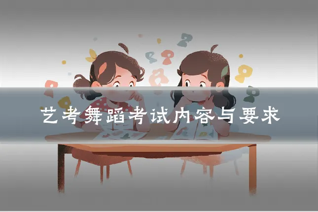 艺考舞蹈考试内容与要求