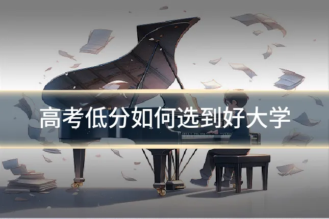 高考低分如何选到好大学