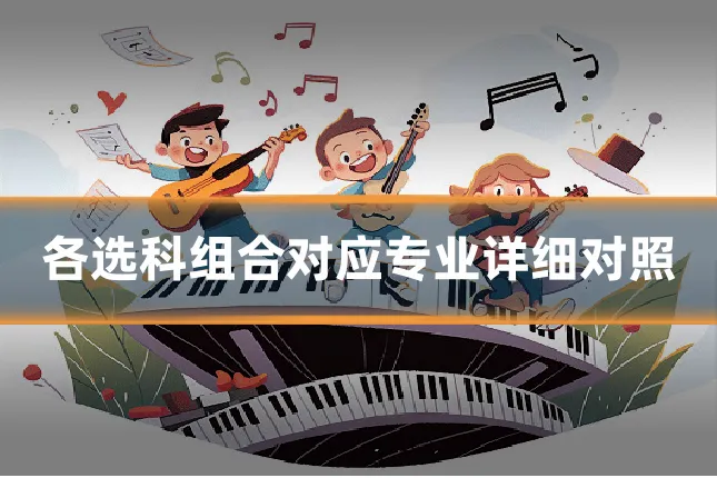 各选科组合对应专业详细对照