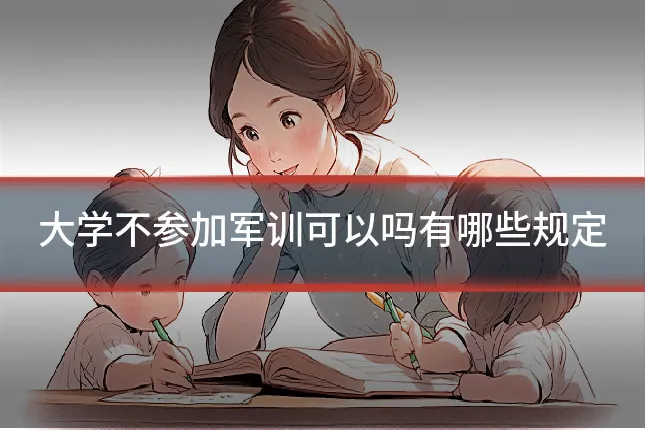 大学不参加军训可以吗有哪些规定