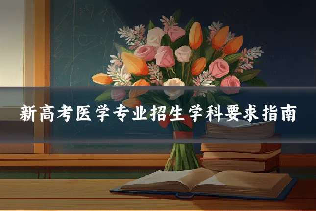 新高考医学专业招生学科要求指南