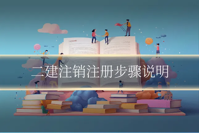 二建注销注册步骤说明