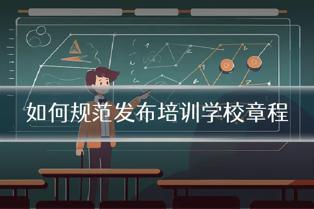如何规范发布培训学校章程