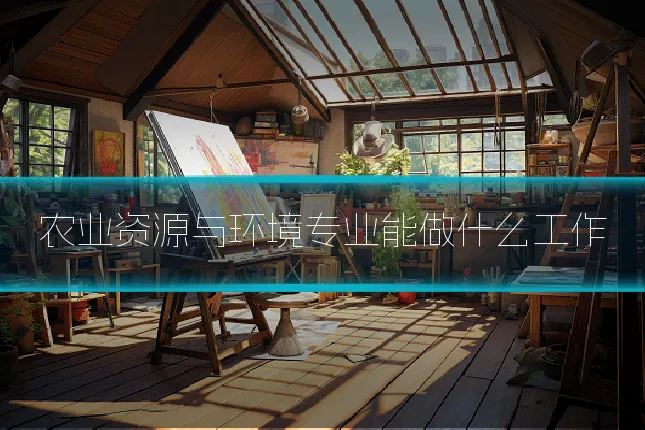 农业资源与环境专业能做什么工作