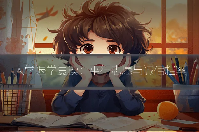 大学退学复读：平行志愿与诚信档案