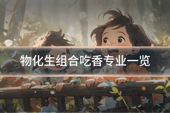 物化生组合吃香专业一览