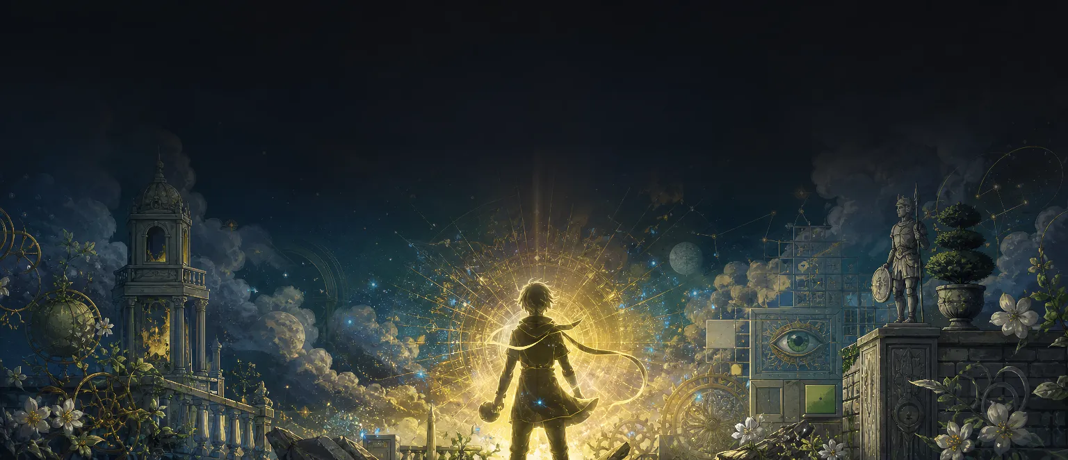 画中世界手绘场景与隐藏线索
