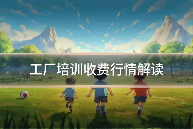 工厂培训收费行情解读