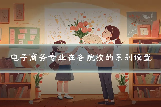 电子商务专业在各院校的系别设置