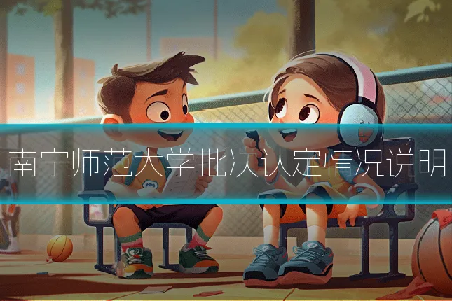 南宁师范大学批次认定情况说明