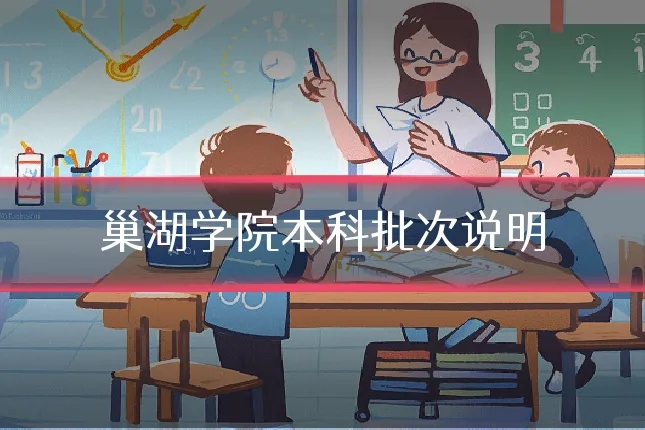 巢湖学院本科批次说明