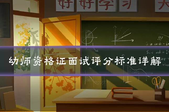 幼师资格证面试评分标准详解