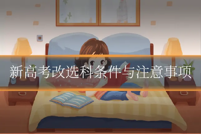 新高考改选科条件与注意事项