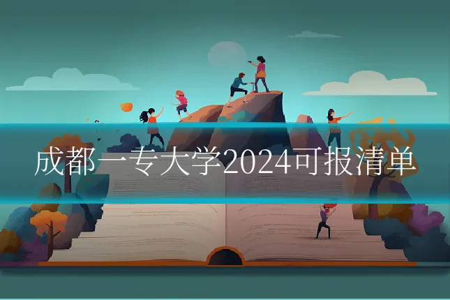 成都一专大学2024可报清单