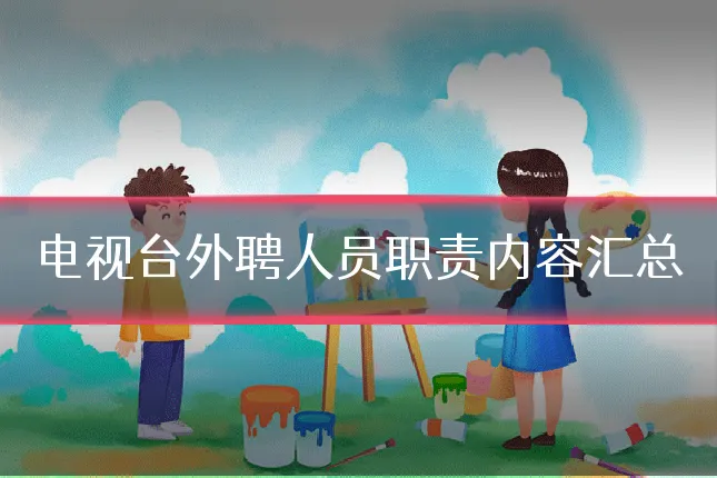 电视台外聘人员职责内容汇总