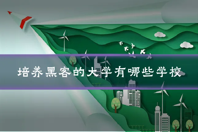 培养黑客的大学有哪些学校