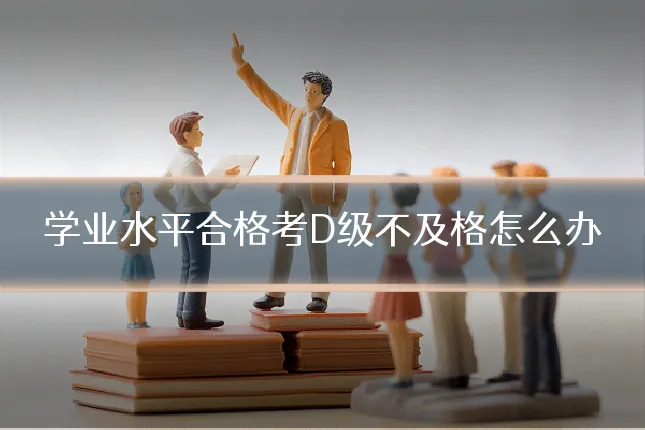 学业水平合格考D级不及格怎么办