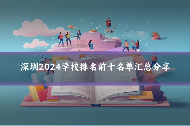 深圳2024学校排名前十名单汇总分享