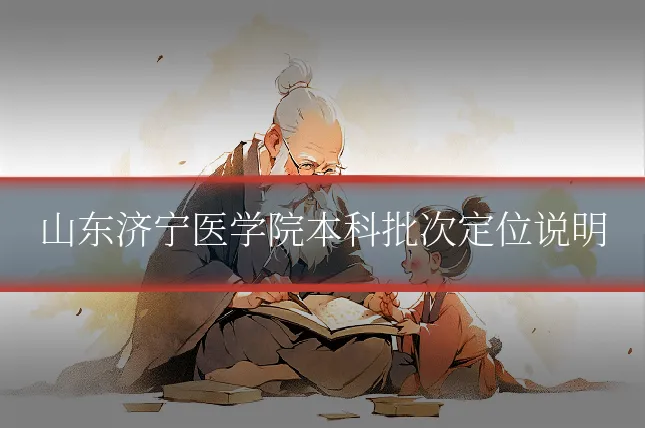 山东济宁医学院本科批次定位说明
