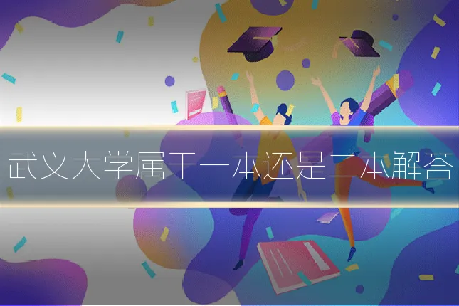 武义大学属于一本还是二本解答
