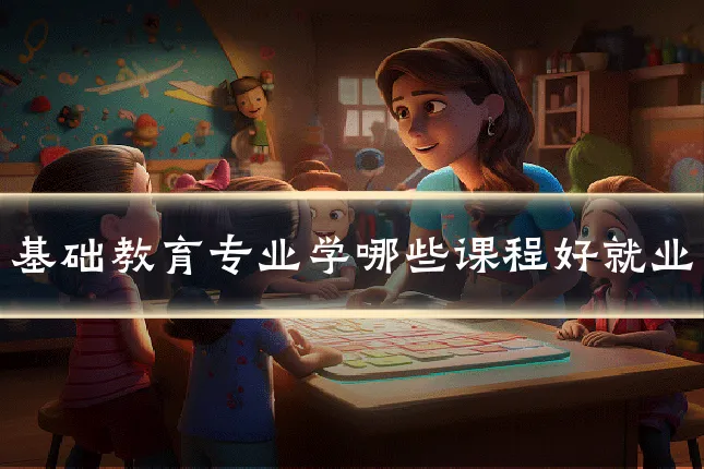 基础教育专业学哪些课程好就业