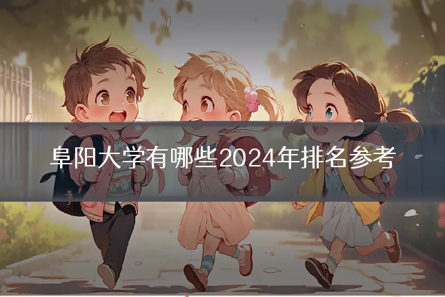 阜阳大学有哪些2024年排名参考