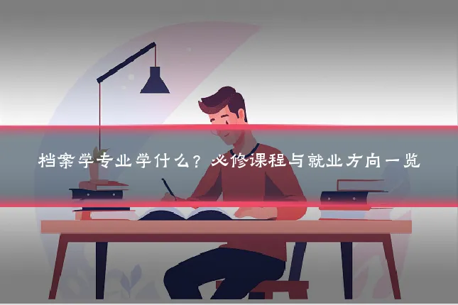 档案学专业学什么？必修课程与就业方向一览