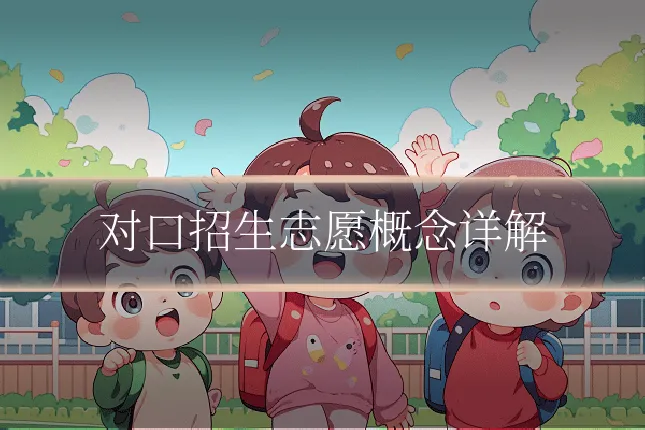 对口招生志愿概念详解