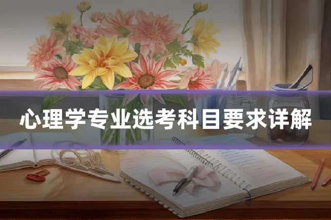 心理学专业选考科目要求详解