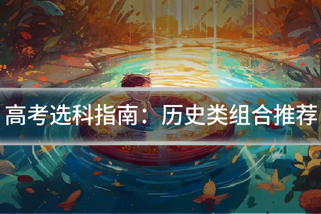 高考选科指南:历史类组合推荐