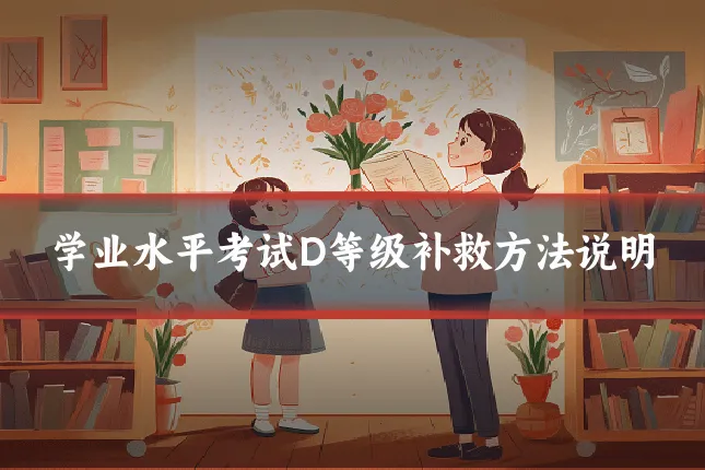 学业水平考试D等级补救方法说明