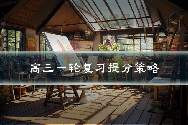高三一轮复习提分策略