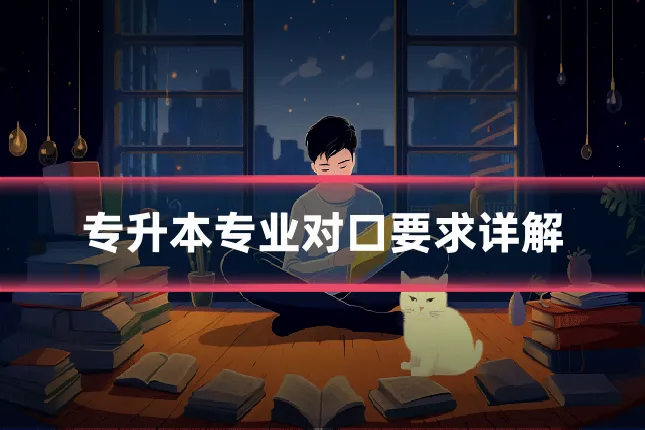 专升本专业对口要求详解