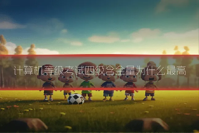 计算机等级考试四级含金量为什么最高