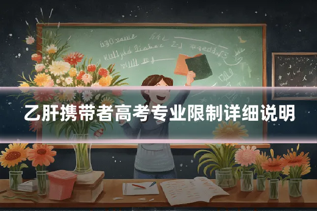 乙肝携带者高考专业限制详细说明