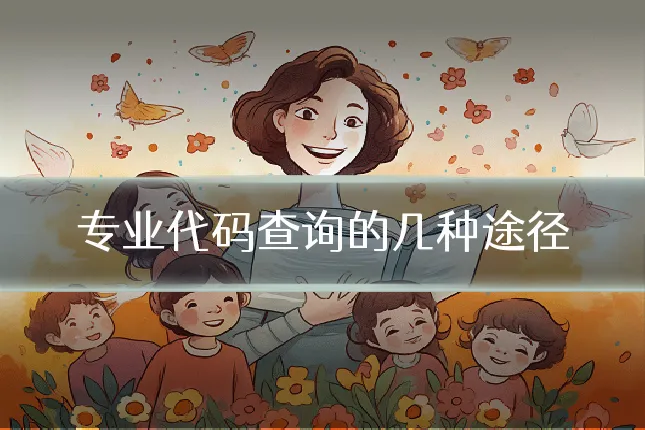 专业代码查询的几种途径