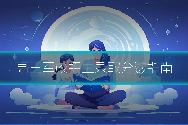 高三军校招生录取分数指南