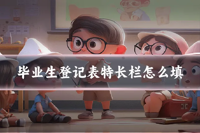 毕业生登记表特长栏怎么填