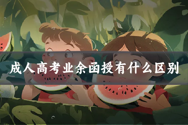 成人高考业余函授有什么区别