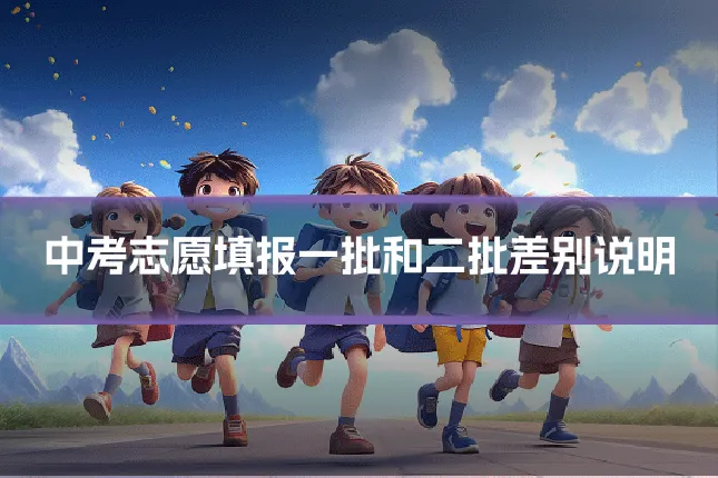 中考志愿填报一批和二批差别说明