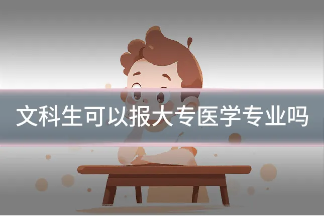 文科生可以报大专医学专业吗