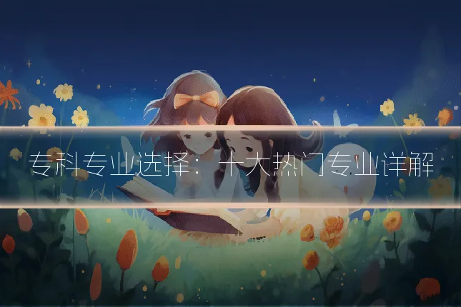 专科专业选择:十大热门专业详解