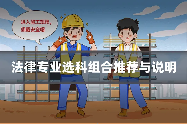 法律专业选科组合推荐与说明