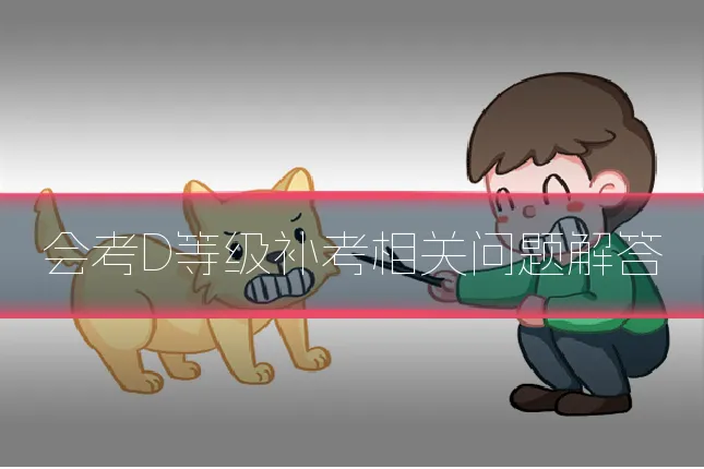 会考D等级补考相关问题解答