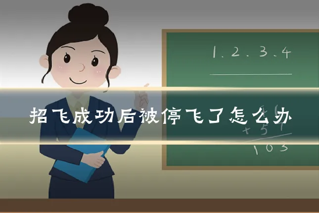 招飞成功后被停飞了怎么办