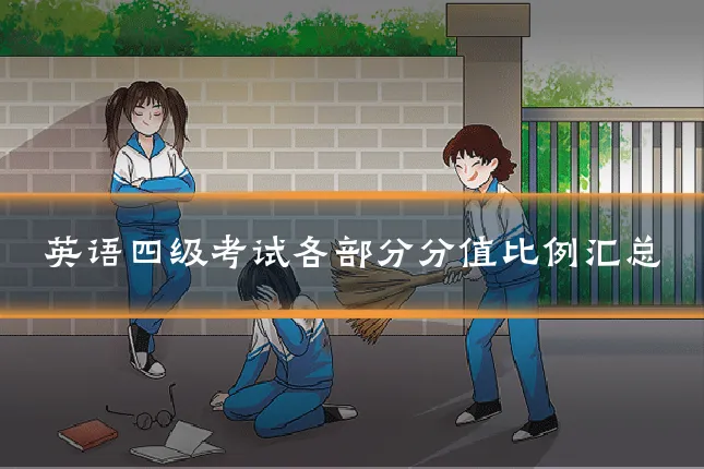 英语四级考试各部分分值比例汇总